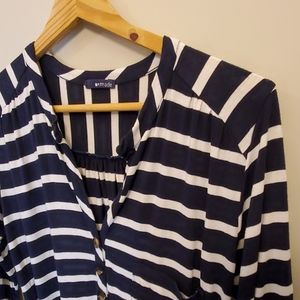 Striped Midi dress, stretchy